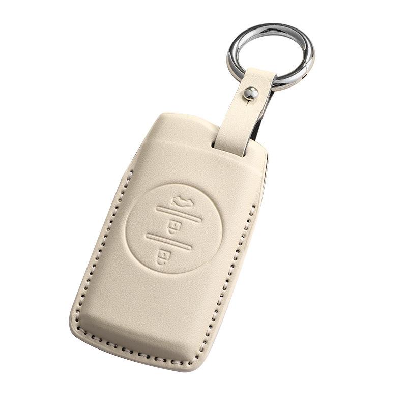 Chery Key Case for Tiggo 8, Tiggo 9, Arrizo 5, Tiggo 7 - Alcantara Key Bag with Buckle