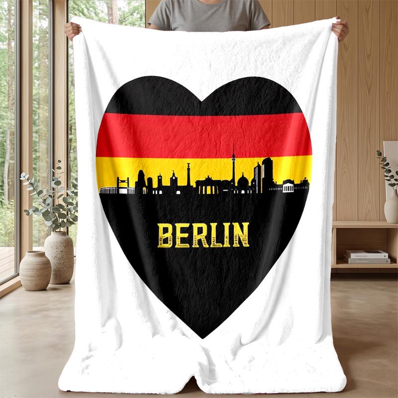 Germany national football team Theme blanket Soft Flannel Blanket Plush Throw Blanket Cozy Sofa Bed Blanket for Home Decor