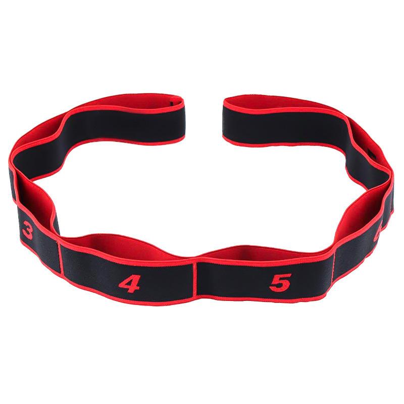 8 Section Portable Resistance Band Elastic Stretching Band for Yoga Pilates Home Gym Physical Recovery Use