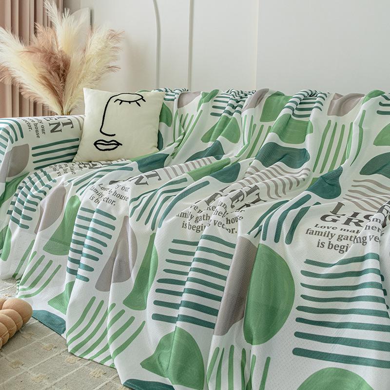 Летний тонкий чехол для дивана, ледяной шелк, летний коврик, чехол для дивана, пыленепроницаемый, «все включено», летний