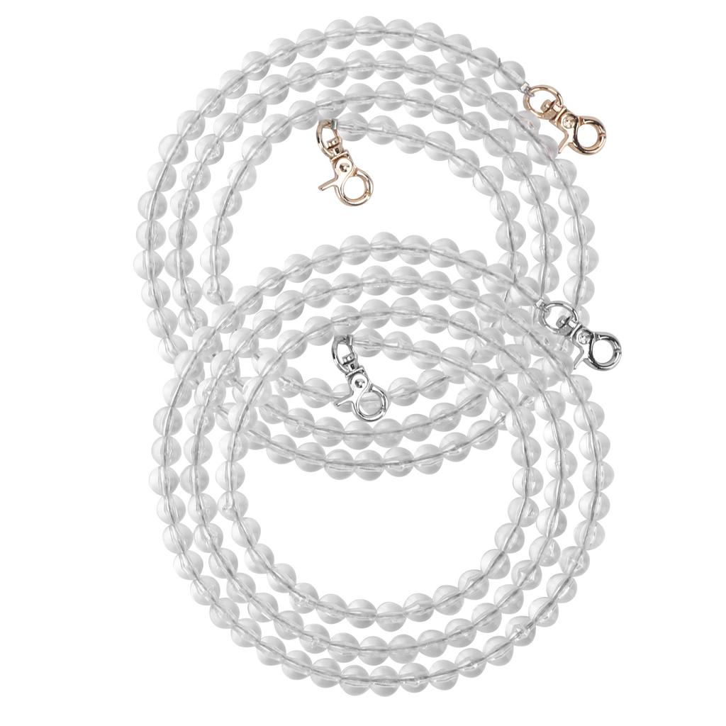 2pcs Bag Strap Acrylic Metal DIY Mobile Phones Decorative Accessories for Girl Woman1 Meter