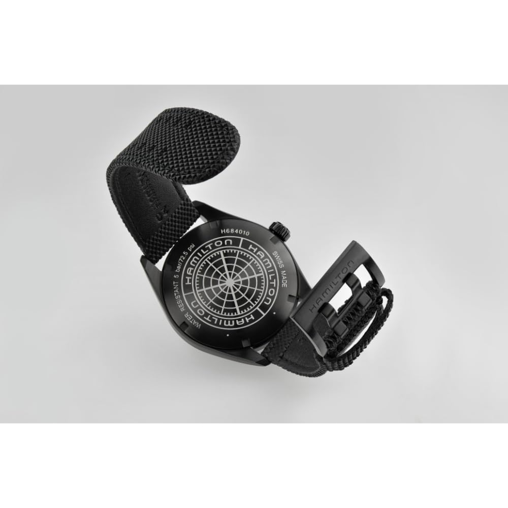 Часы HAMILTON подлинные гарантия хаки полевая дата все черные H68401735 импортные [Hamilton] мужские [обычный продукт]