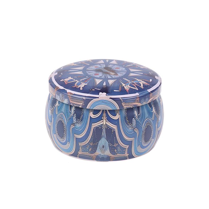 Винтажная жестяная банка для свечей, конфет, печенья, коробка для хранения сухих специй, подходящая для самостоятельного изготовления свечей, косметической мази, Рождество