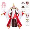 Anime   Yae Miko Guuji Yae Cosplay Costume  Deguisement Wig Dress Party Outfit Halloween Costumes for Women