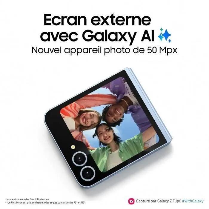 Samsung Смартфон Galaxy Z Flip6 5G 12 ГБ ОЗУ/256 ГБ SIM+eSIM