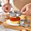 304 Stainless Steel Round Mousse Ring Household Chiffon Cake Mold Cake Tart Ring Double Rolled Cookie Molds