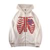 Women Fashion Printing Anime Men Women Zipper Hoodie Jacket Loose Streetwear Pullover