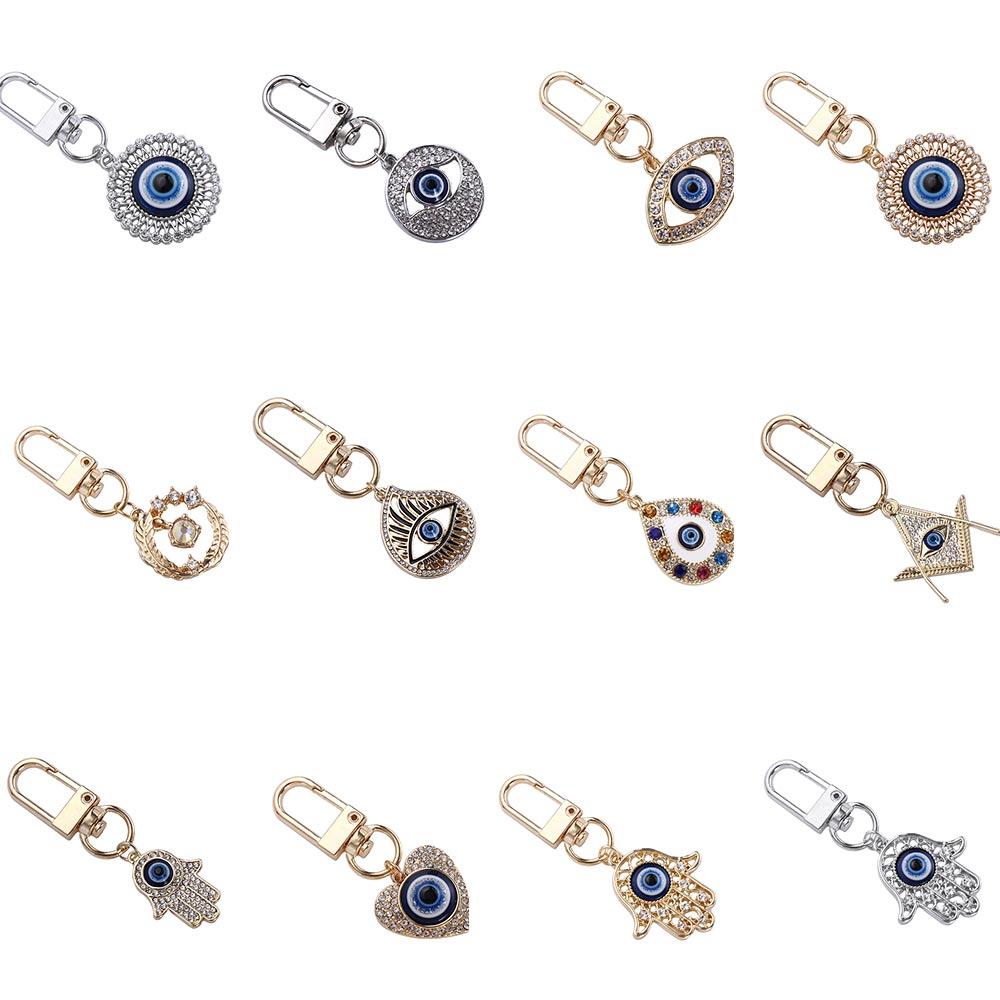 Key Ring Holder Bag Pendant Evil Eye Keychain Buddha Hand Keychains Hamsa Hand Keyring Amulet