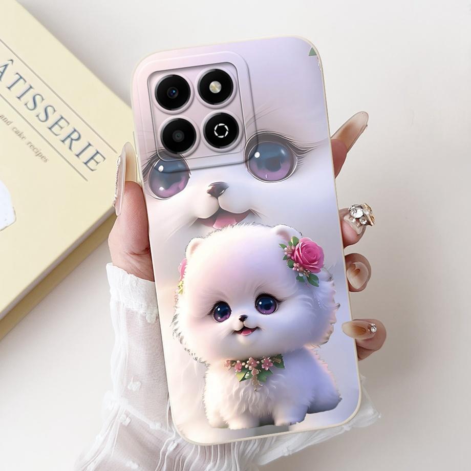 Чехол для Huawei Honor X6a X6b X6a Plus Чехол для телефона Honor X6 X6s 4G Мягкий силикон Funda Женский модный чехол с цветочным принтом