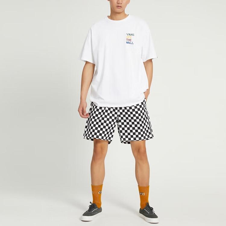 Vans Футболка мужская с принтом мишени для дартса SS Белая с круглым вырезом Умеренный прямой крой VN0008Z9WHT