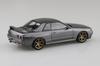 Aoshima Bunka Kyozai Rakupura Snap Kit Nissan R32 Skyline Кастомное колесо Серая шкала Пластиковый модельный комплект ООО. (АОСИМА) нет. 14CU-GG GT-R (Бронзовый