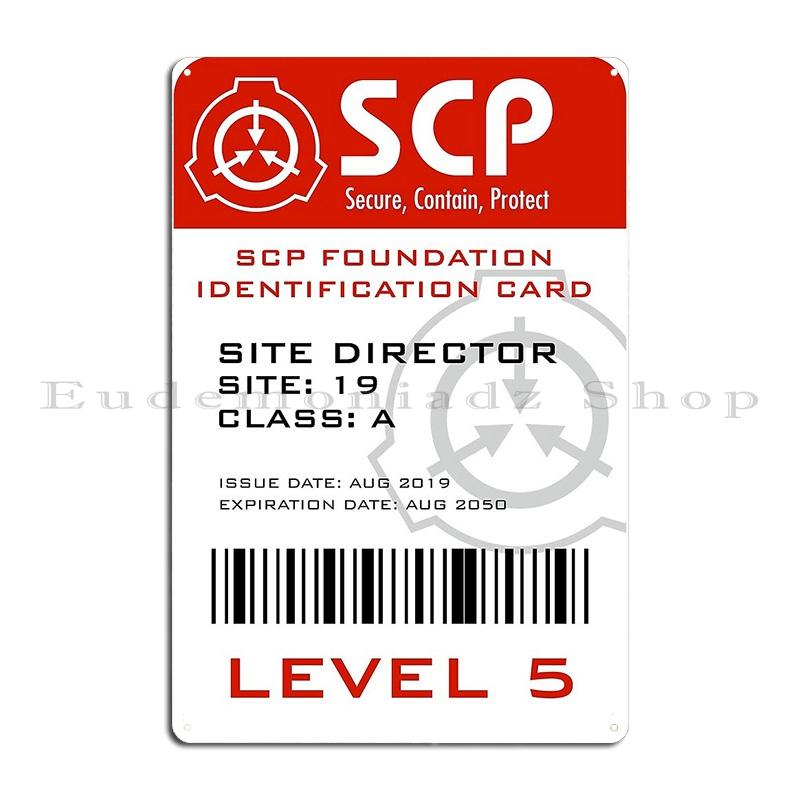 Знак Красного ПРЕДУПРЕЖДЕНИЯ Фонда SCP Красный Фон Система Классификации Полевых Аномалий MTF SCP Металлическая Кинопечать Жестяной Знак Постер