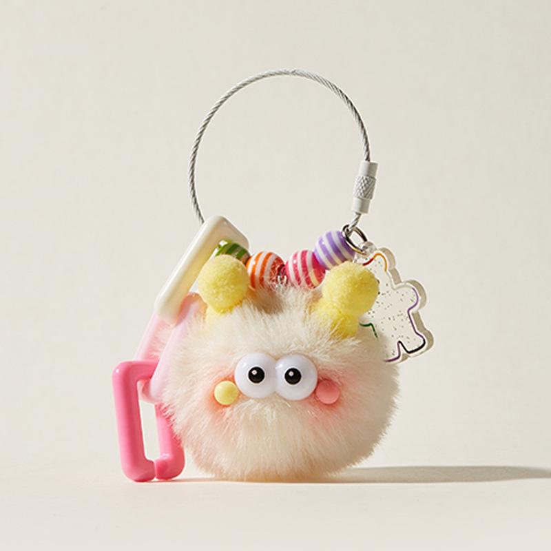 Очаровательный плюшевый брелок-подвеска в виде божьей коровки