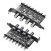 PC Chassis Fan Hub SATA/4 Pin Adapter 8 Channel CPU Cooling Fan HUB 4 Knob PC Case Cooling Fan Hub for CPU Chassis