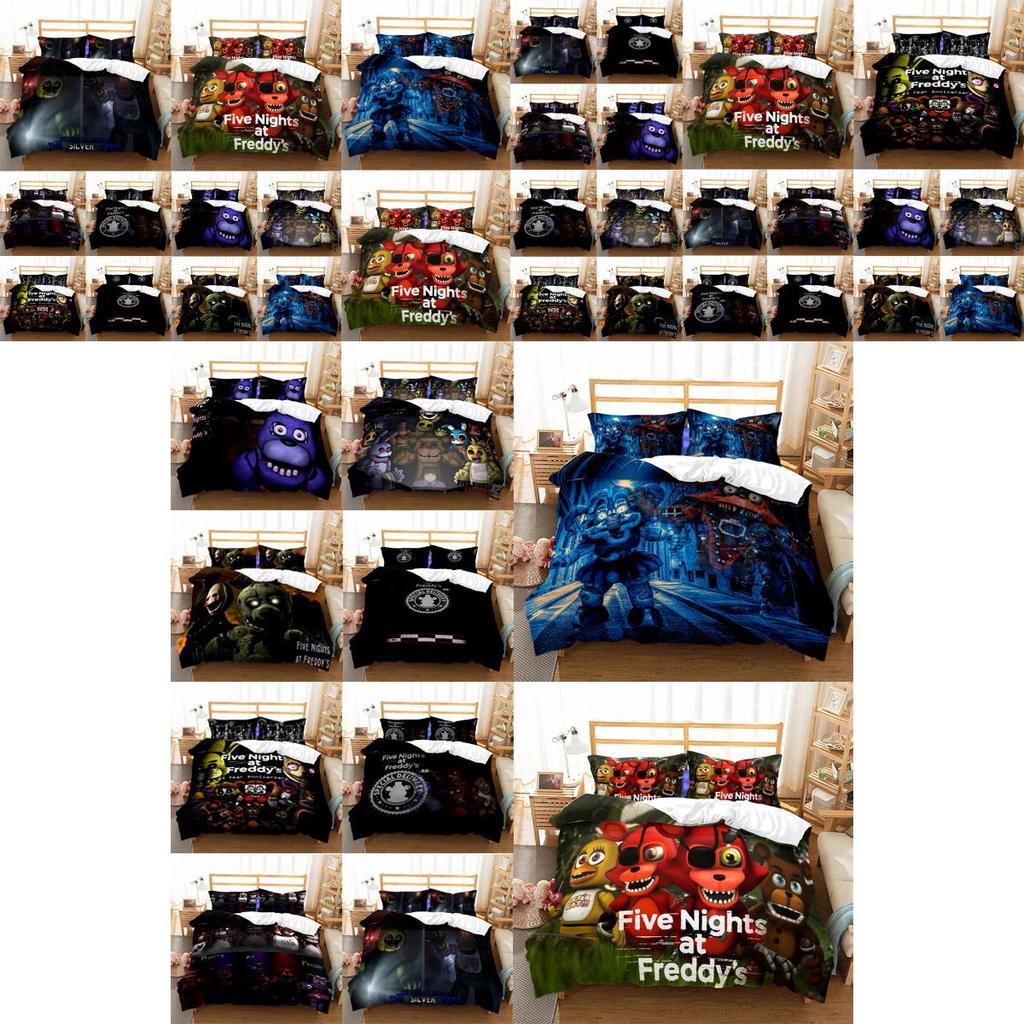 Пять Ночей с Фредди Мультяшный Медведь Постельный Комплект Пододеяльник с Наволочкой