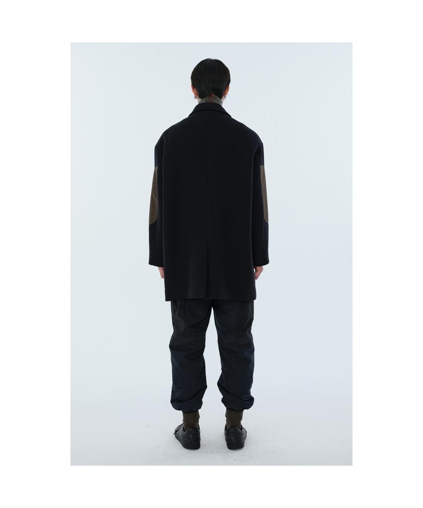 Recode Sleeve Patch Cargo Worker Half Coat_Rkcaw24609Bkx