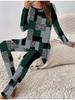 Евро-американская мода 3D Геометрический принт Женский Четырехсезонный Комплект из футболки с длинным рукавом + длинных брюк. Идеальный подарок на Новый год и Рождество