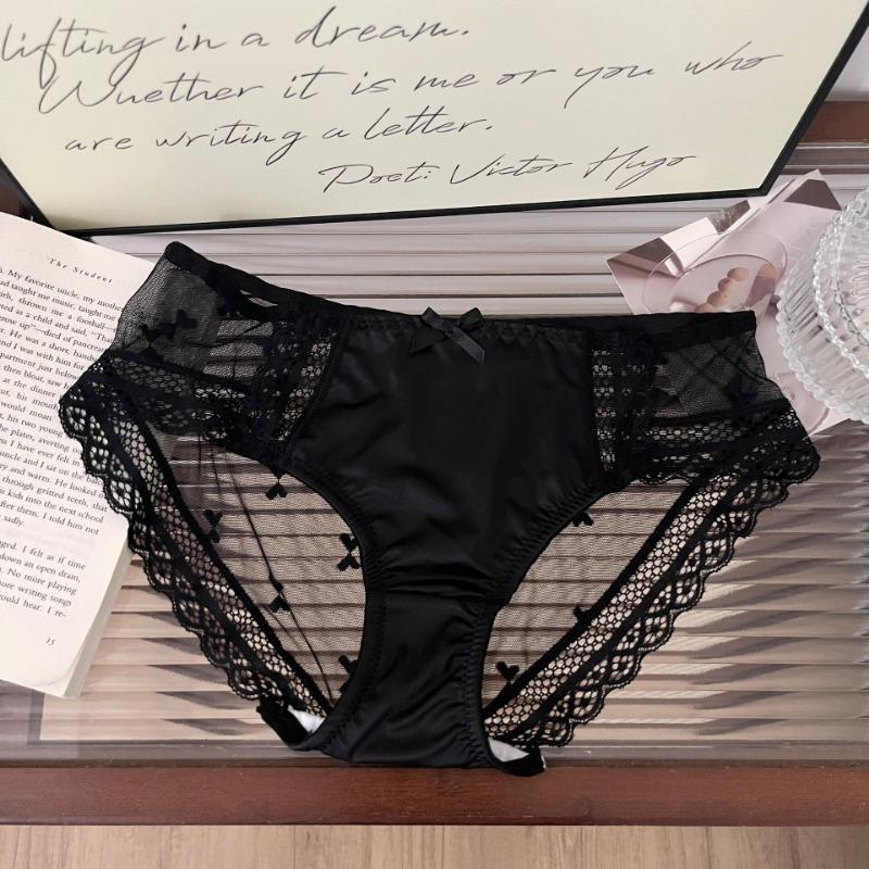 Женское нижнее белье атласные сексуальные трусы из чистого хлопка с промежностью дышащие удобные бесшовные тонкие трусики Pure Desire с треугольными чашечками