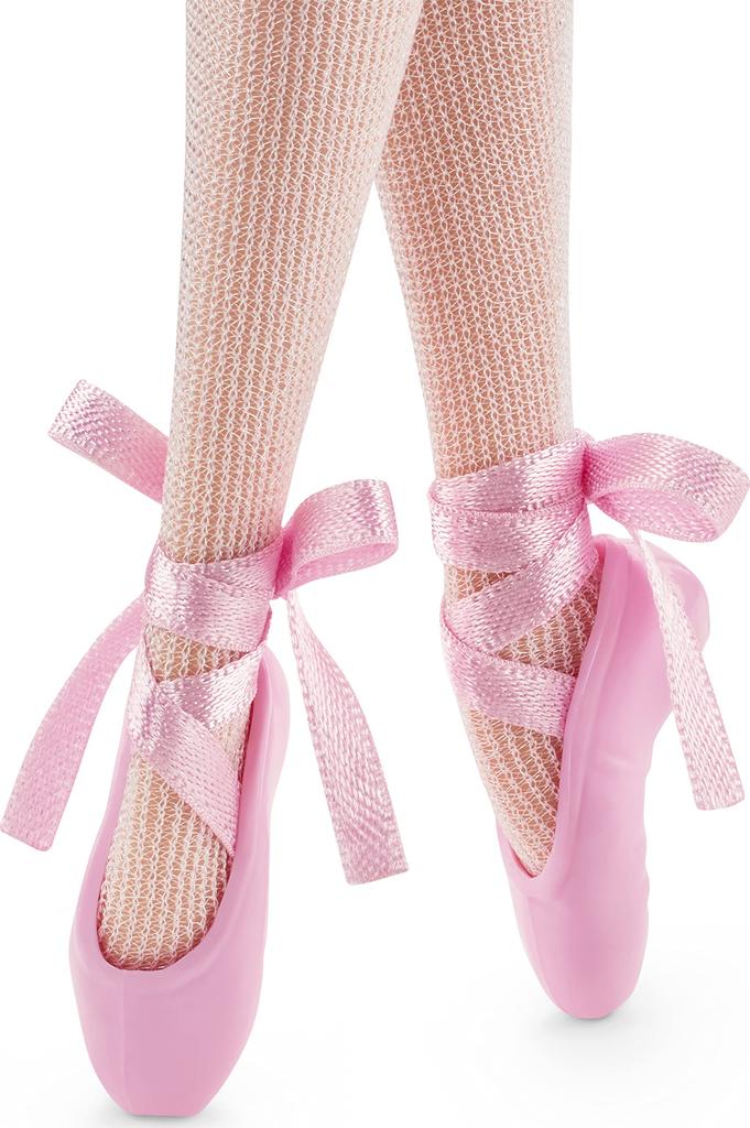 Кукла Barbie Signature Ballet Wishes 12 в пуантах для балерин, подарок для детей от 6 лет и старше (Брюнетка, в), Подвижный, костюм, пачка и тиара,