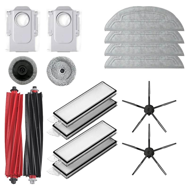 A65T - Для робота-пылесоса Roborock S8 Maxv Ultra Запчасти Основная боковая щетка Тряпка для мытья пола HEPA-фильтры Мешки для пыли Аксессуары