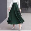 Шерстяная юбка средней длины Tooxika, длинная юбка с высокой талией и большим подолом, утолщенная юбка-трапеция, юбка-зонтик