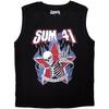 Unisex Взрослый Топ-майка с принтом скелета Sum 41 "All Killer No Filler"