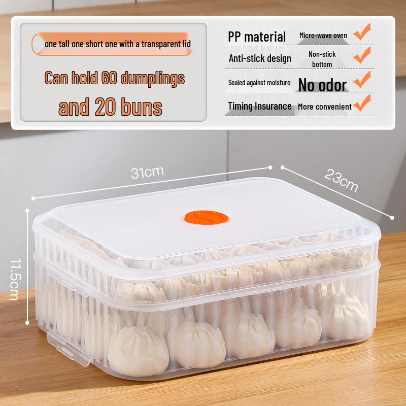 Контейнер для заморозки пельменей и вонтонов для сохранения свежести и быстрой заморозки лапши