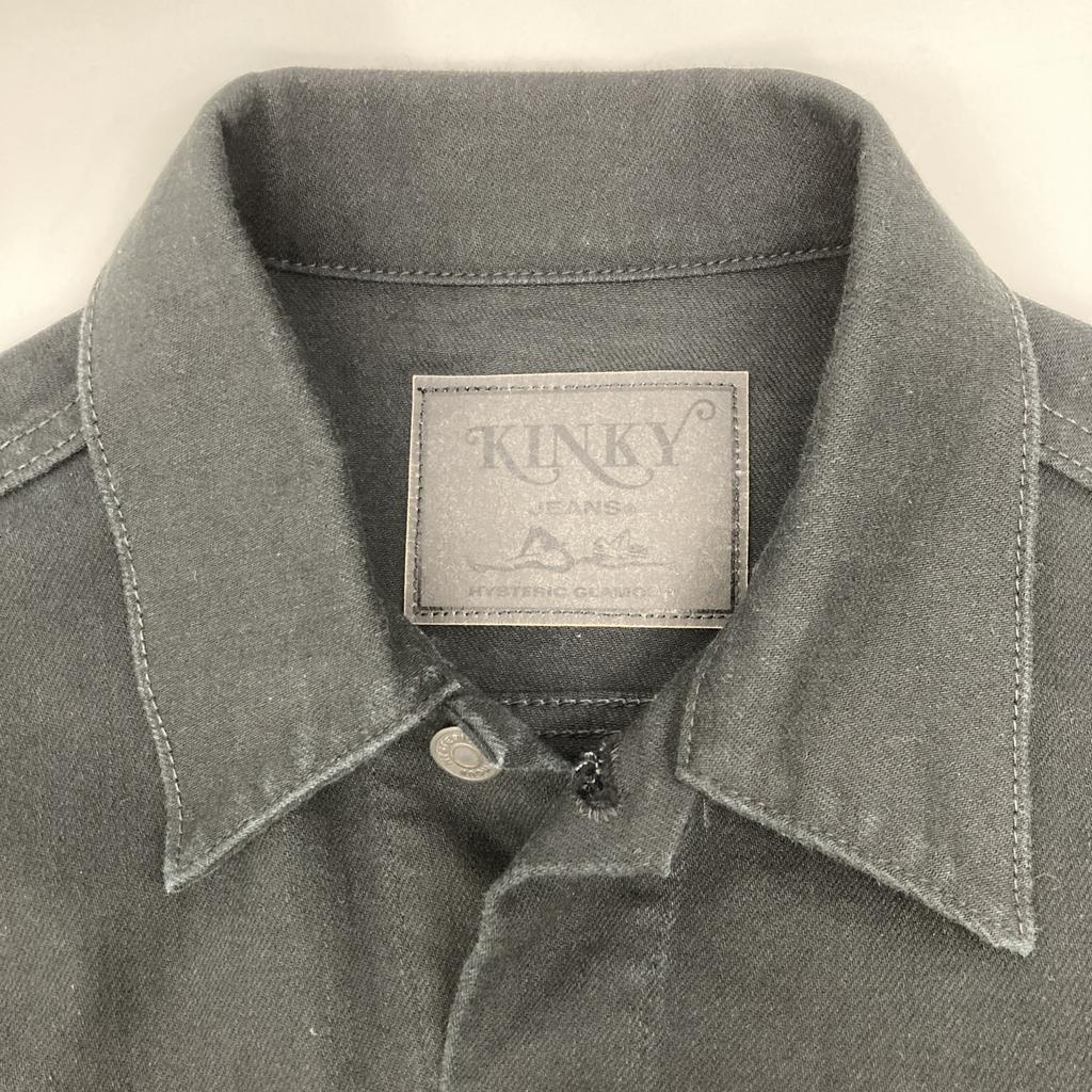 HYSTERIC GLAMOUR [22AW] KINKY JEANS 02223AB16 3-я джинсовая куртка XL черный Подержанный