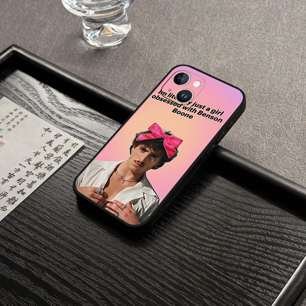 Чехол для телефона B-Benson Boone Для Iphone 16 15 11 13 14 Pro Max 7 8 Plus X Xr Xs Max 12mini Черный корпус