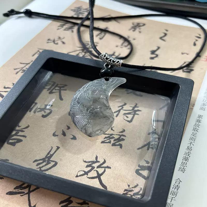 Модное плетеное нефритовое ожерелье с пряжкой безопасности для студентов и пар