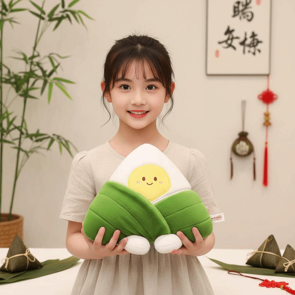 Ultra-Soft Velvet Cartoon Zongzi Plushie Dragon Boat Festival Doll  Bedside Comfort Toy
