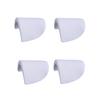4pcs Shoulder Pads Replacement Sponge Inner Padding Suit Nonslip Sewing Lining Pads Dresses Costumes Accessories