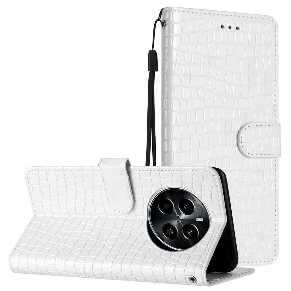 Crocodile Fashion Phone Case for Tecno Series.Infinix Smart 8/itel A70/Camon 20 Pro/Spark 20...,Faux Leather Wallet with Card Slots & Shockproof