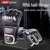 Боксерские перчатки Aibaijian MMA Муай Тай с открытыми пальцами