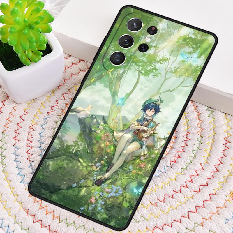 Чехол для телефона Genshin Impact (Аниме Игра) для Samsung Galaxy note 10 pro S26 Ultra S23 S24 FE S25 S21 S22 PLUS ударопрочный