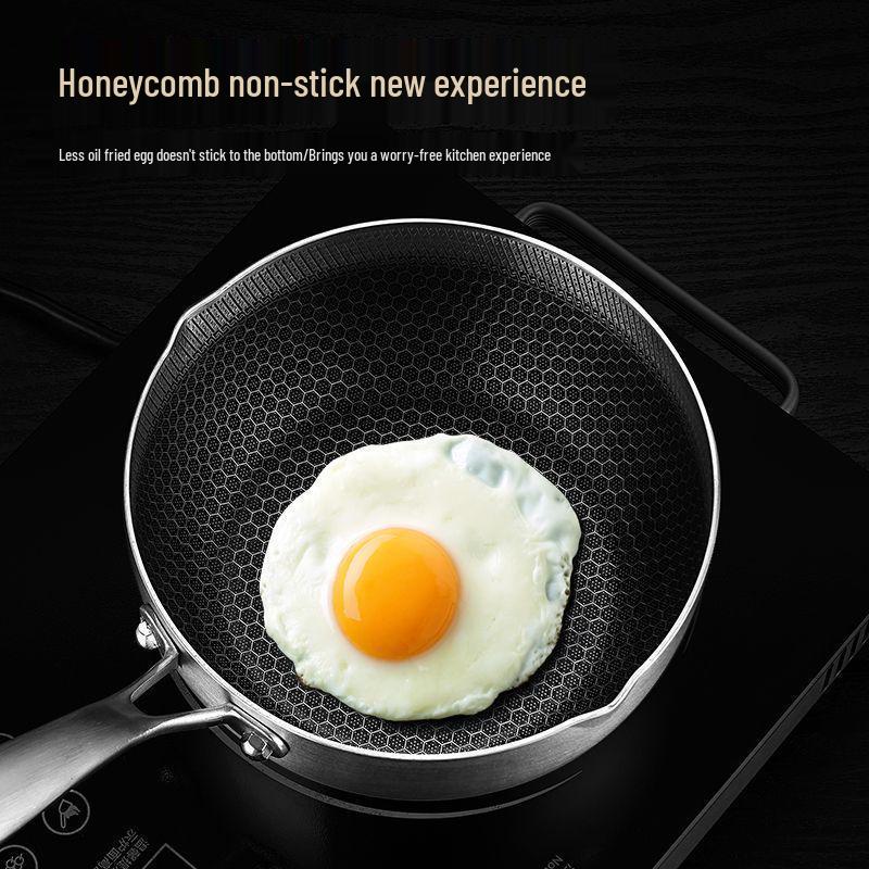 Нержавеющая сталь Юкихира Антипригарная кастрюля для молока и лапши с сотовым дизайном