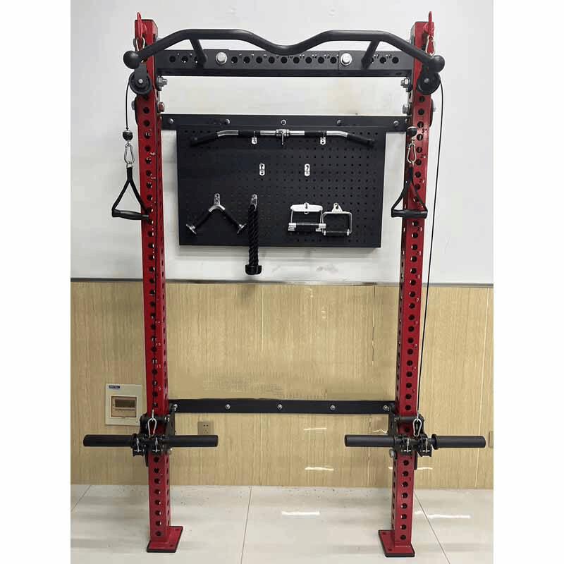 Commercial Wall-Mounted Foldable Squat Rack
