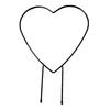 Plant Circle Trellis Climbing Plants Coated Wire Trellis Planter Insert Heart