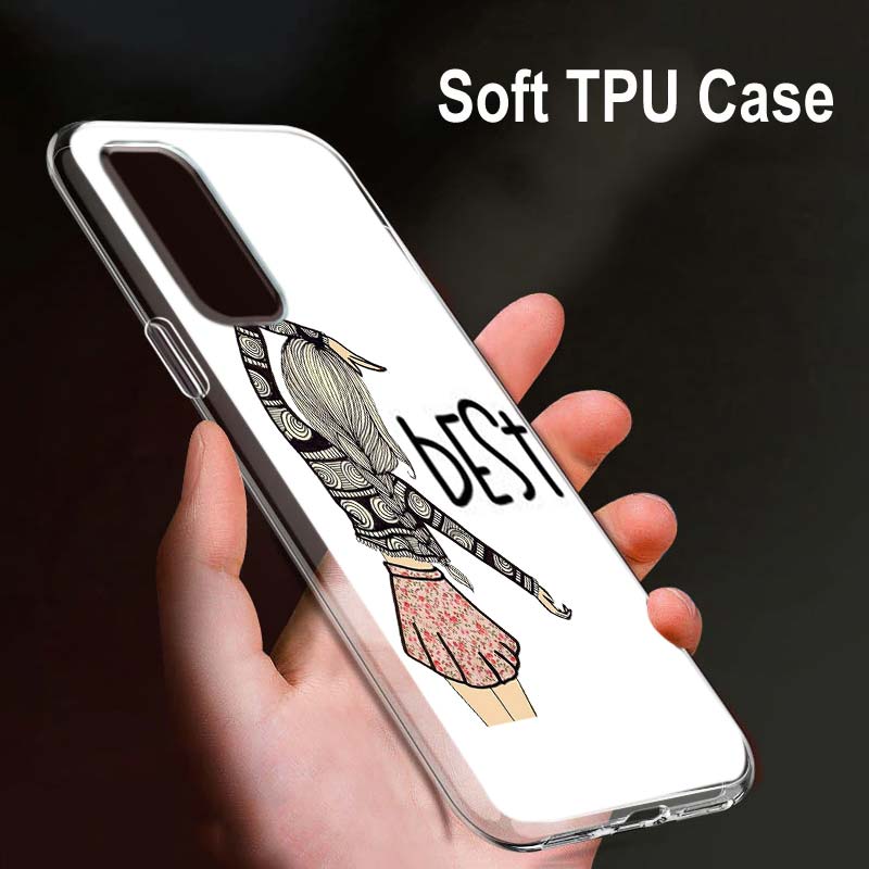 Bff лучший друг для OPPO Reno7 SE 6 5 ZF 4G 5G Find X2 X3 Neo Lite Pro Plus прозрачный мягкий чехол для телефона Coque