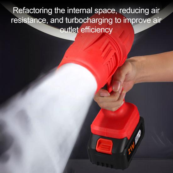 Cordless Lithium Turbo Blower Handheld Brushless Electric Blower 48V High-Power Industrial Fan for Car Drying Dust Removal And Outdoor Cleaning