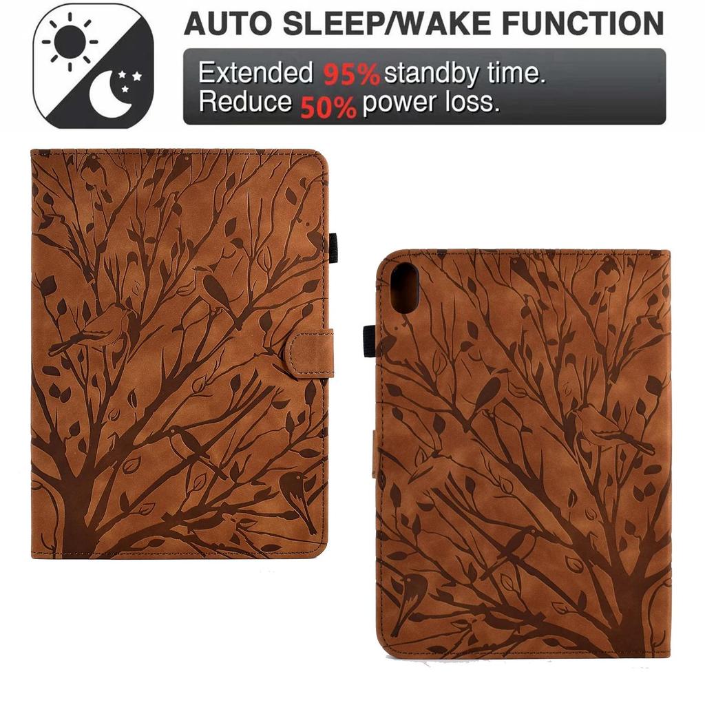 Тисненый кожаный чехол-кошелек с деревом для iPad 10”2 Case 9th 10.9 10th Air3 Pro 10.5 9.7 5th 6th Mini 6 Air2 Чехол с отделениями для карт Fundas