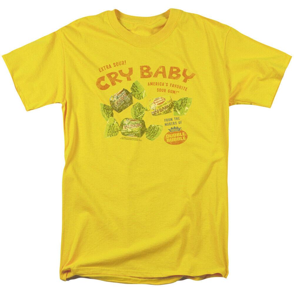 Желтая футболка унисекс Dubble Bubble Vintage Candy Cry Baby Bubble Gum