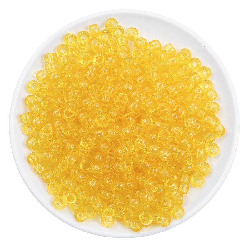 Акриловые бочкообразные бусины с большим отверстием 9x6 мм для изготовления браслетов своими руками