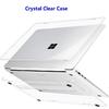 Матовый Прозрачный Чехол для Microsoft Surface Laptop 2 3 4 13.5 1867 1958 1950 7 13 15 13.8 Кристальное Покрытие Ноутбук Go 1 2 3 12.4 Оболочка