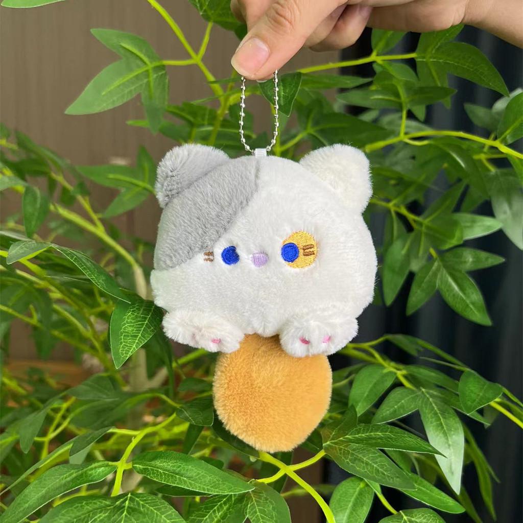 Cute Cat Super Plush Charm With Squeaky Noise Ideal For Bags And Accessories Key