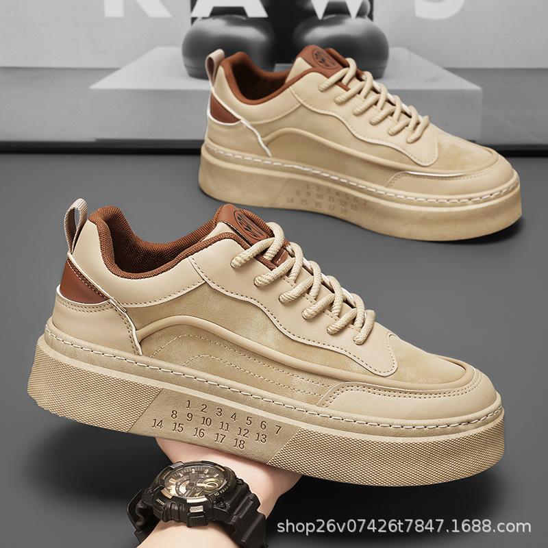 Весенние мужские туфли новые дышащие маленькие белые туфли мужские студенческие трендовые универсальные туфли на платформе спортивные повседневные туфли для серфинга модная обувь