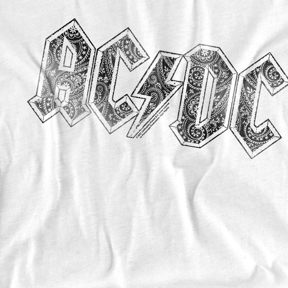 AC/DC Футболка мужская с логотипом пейсли