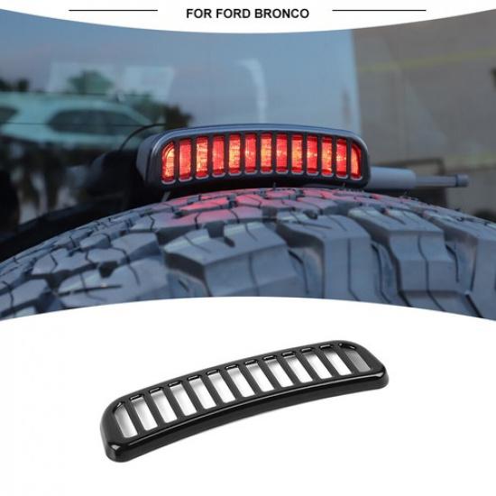 Black 3rd Third High Brake Light Lamp Cover Trim For Ford Bronco 21+ Accessories