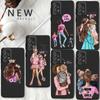 Черный матовый чехол для Xiaomi Mi 10 5G A2 Lite 11 Lite 10S 9T 10T 11T 9 SE 12 12X Note 10 Pro Woman Fashion girl Super Mom baby