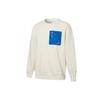 Puma Roaringwild X Crew Neck Pocket Sweatshirt With Color-Blocked Zipper Men Sweatshirt Ivory-White 532596-73